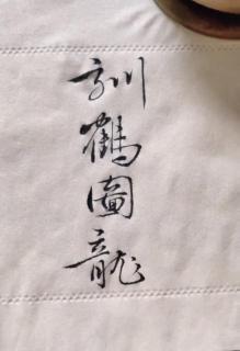 上海·在中央广播总台—我提笔写下“刻鹤图龍”一撇一捺收笔要稳
