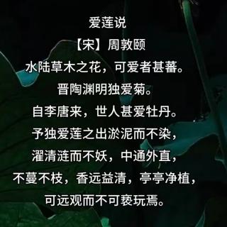 59草根诗社《爱莲说》