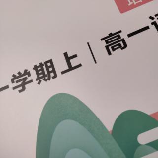 高中语文学习1