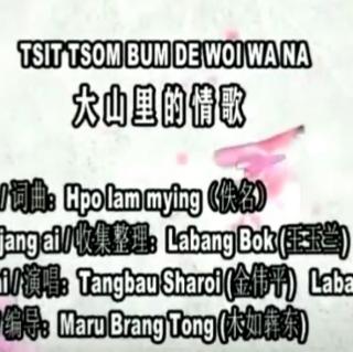 Tsit Tsawm Ai Bum De Woi Na
Hkon~Tangbau Sharoi& Labang Bawk
(景颇歌)