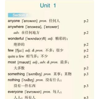 八年级上册Unit1   Section A单词拼读