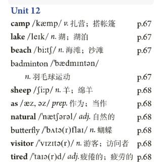 七年级下册Unit12拼读