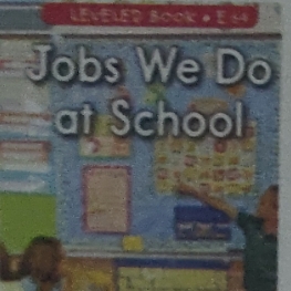 Jobs We Do at School