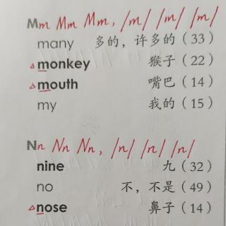 英语字母及发音Ll~Nn