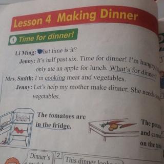 Lesson.  4.  Making.  Dinner