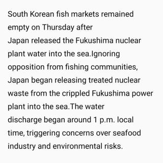 20230829日本排污韩国遭殃，多个海鲜市场已无人问津