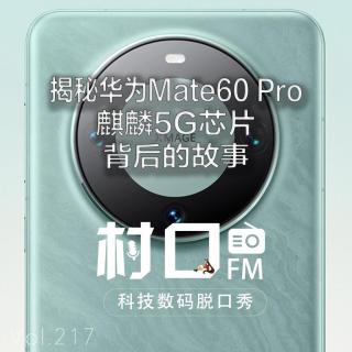 揭秘华为Mate60 Pro和麒麟5G芯片背后的故事 村口FM vol.217