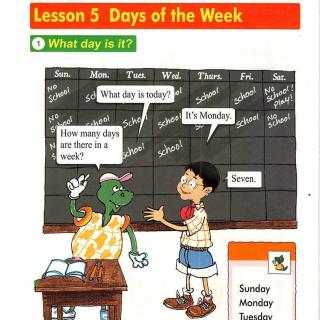 Lesson 5 Days of the week