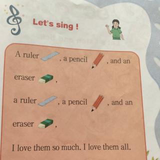 8.unit4 let's sing.a pencil