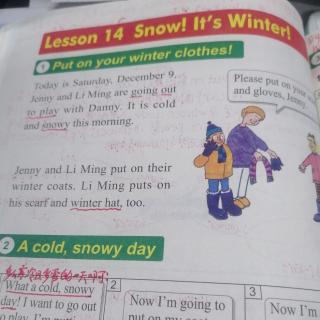 Lesson.  14.  Snow!  It's.   winter!