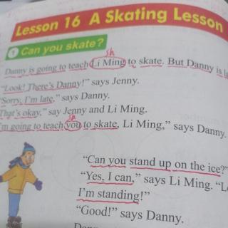 Lesson. 16.  A.  skating.   Lesson