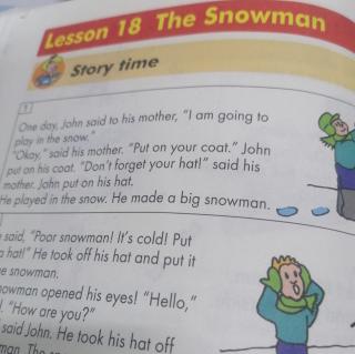 Lesson. 18.  The.  Snowman