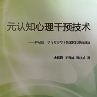 《元认知心理干预技术》技术效果、来访者与咨询员技术能力