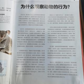 为什么观察动物的行为？（2）