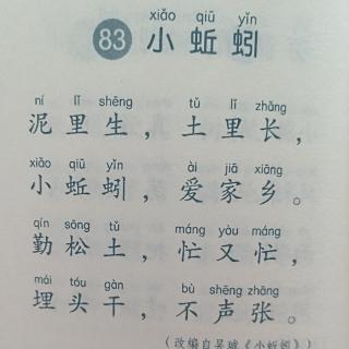 82.小蜘蛛  83.小蚯蚓