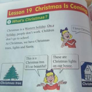 Lesson.  19.  Christmas.  Is.   Coming!