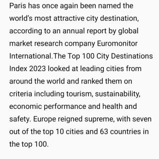 20231220  2023全球最热旅游城市出炉，竟然是......？