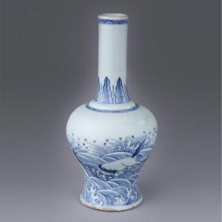 清康熙“昆山之珍”款青花海马纹瓷瓶 · 重庆中国三峡博物馆