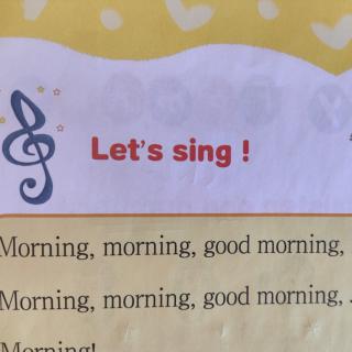 1.Sing Morning