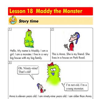 Lesson 18 Maddy the Monster