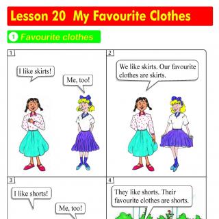 Lesson 20 My Favourite Clothes