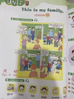 Unit 6 Lesson 1 This is my family. 课文