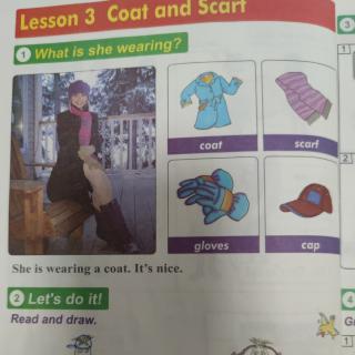 宝宝读英语课本和基本功短文Lesson 3 Coat and Scarf