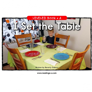 I Set the Table