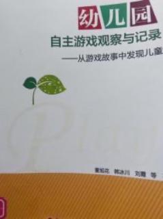 《幼儿园自主游戏观察与记录-从游戏故事中发现儿童》25-34页