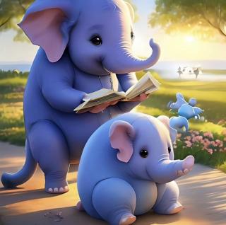 小杨老师睡前故事《爱看书的小象🐘》