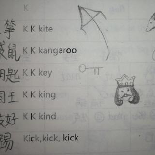 自然拼读1的辅音字母k