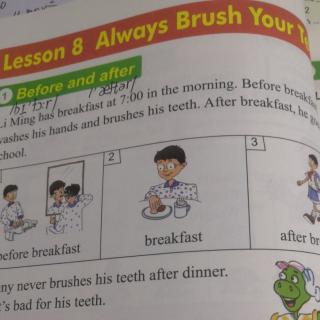 2.8Lesson it always brush your teeth