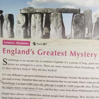 百科英语---《England's greatest mystery.》