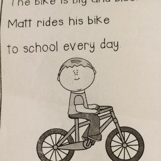 拼读 an  阅读 Matt's Bike