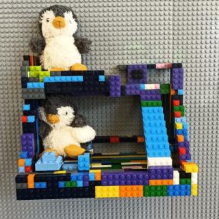 给2个小企鹅建的双层别墅🏡