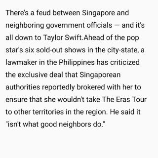 20240306新加坡砸重金“垄断”霉霉巡演，竟引发国际矛盾？