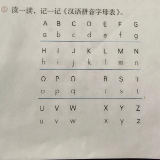 《汉语拼音字母表》