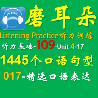 109-Unit4-1445个口语句型-017精选口语表达