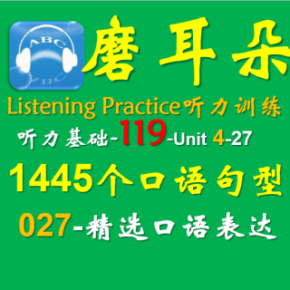 119-Unit4-1445个口语句型-027精选口语表达