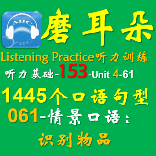 153-Unit4-1445个口语句型-061情景口语-识别物品