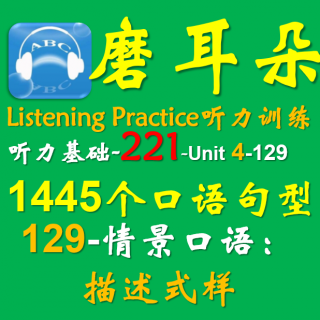 221-Unit4-1445个口语句型-129情景口语-描述式样