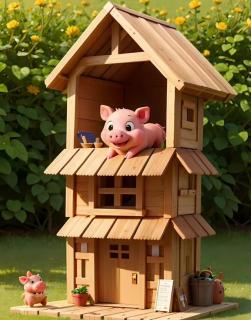 三只小猪盖房子🏠