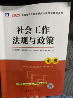 第一章第二节社会工作法规与政策的主要内容