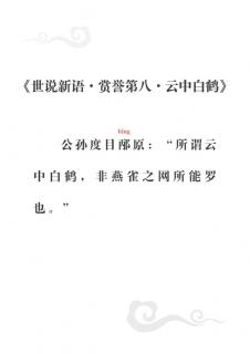 147、《世说新语•赏誉第八•云中白鹤》（讲解版）