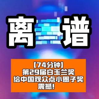 第29届上海电视白玉兰奖：给观众点小圈子评奖的离谱震撼