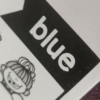 高频词blue 补0622