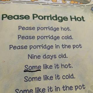 pease porridge hot