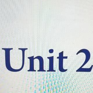 Unit 2词汇