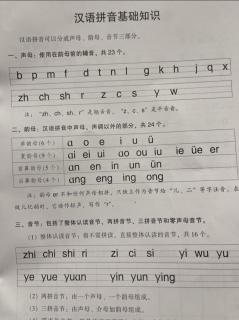 1.汉语拼音基础知识