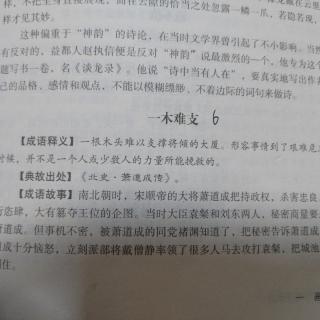 一木难支